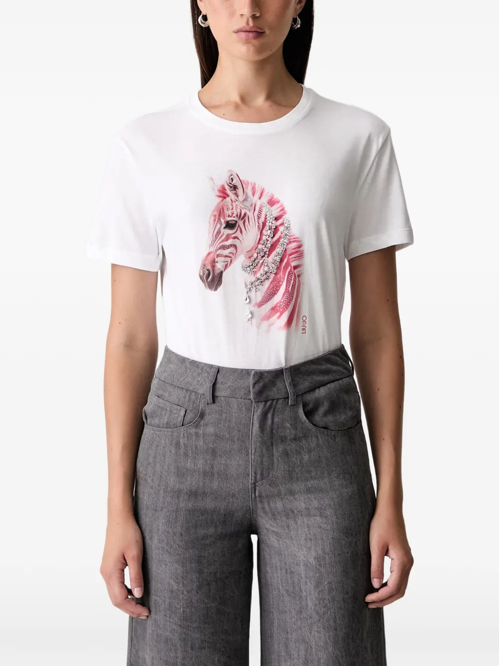 LIU JO T-shirt met print Wit