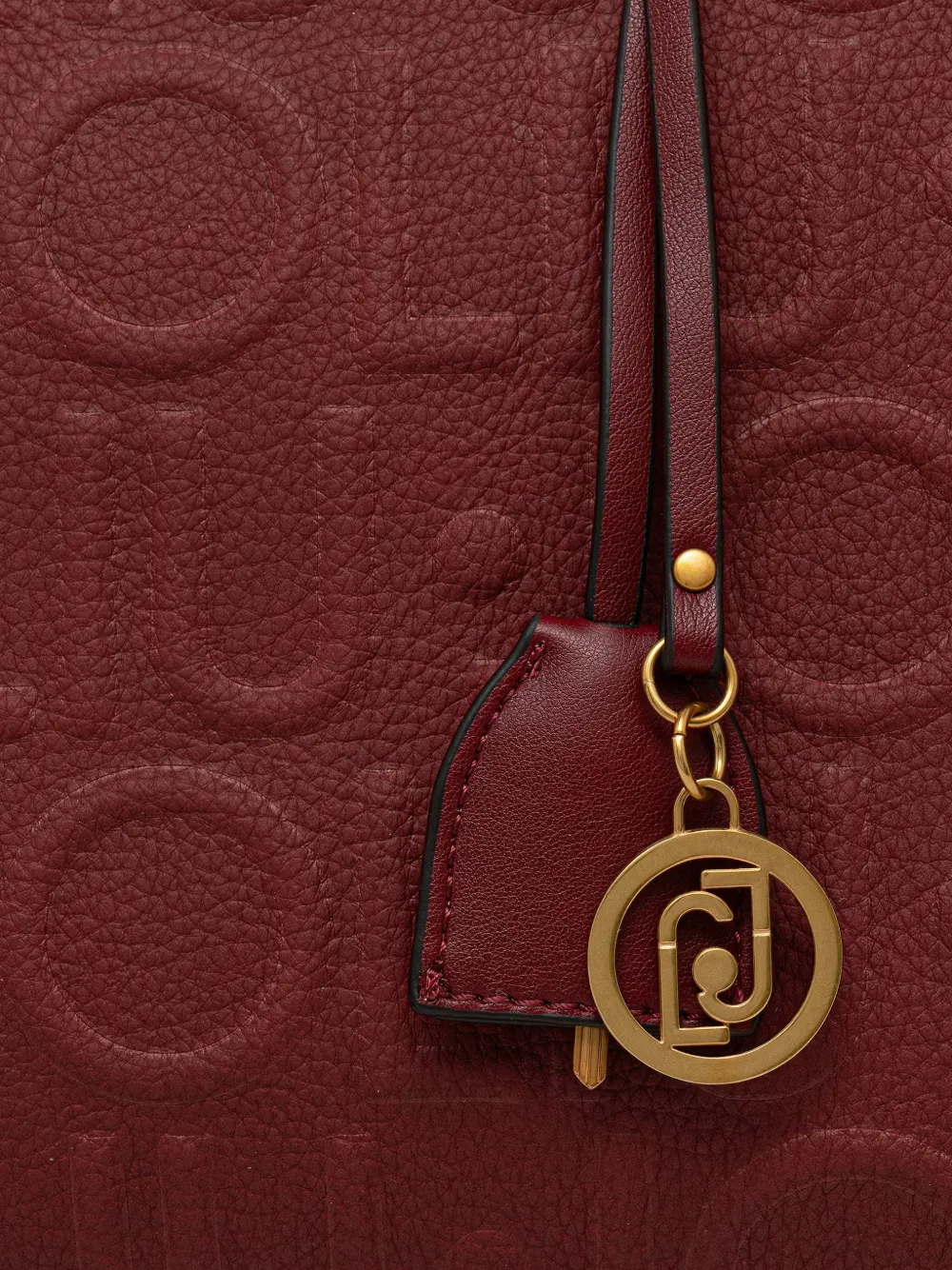 LIU JO Shopper met logo-reliëf Rood