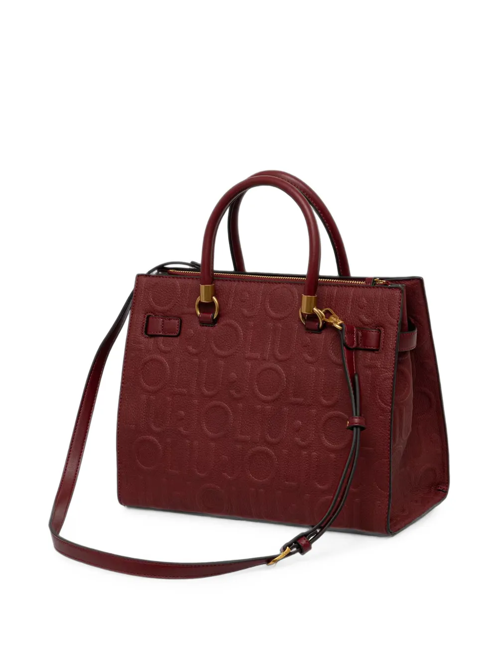 LIU JO Shopper met logo-reliëf Rood