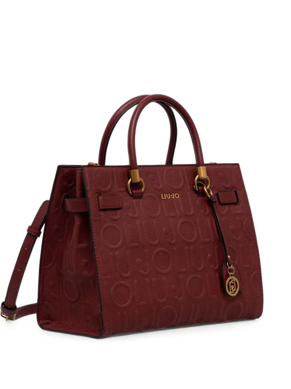 LIU JO logo-embossed tote bag - Rosso