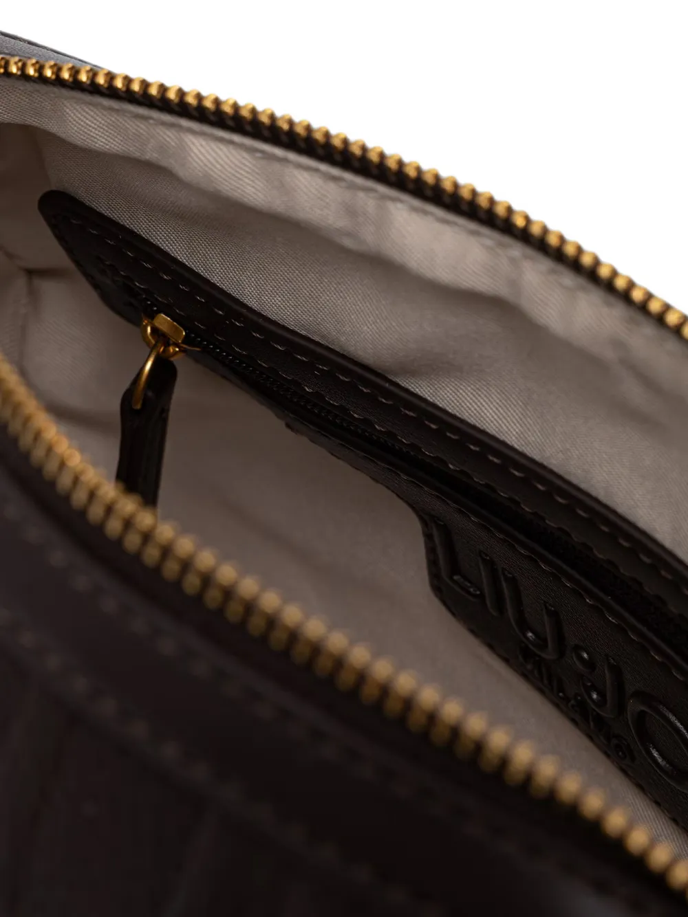 LIU JO Kleine handtas met logo Bruin