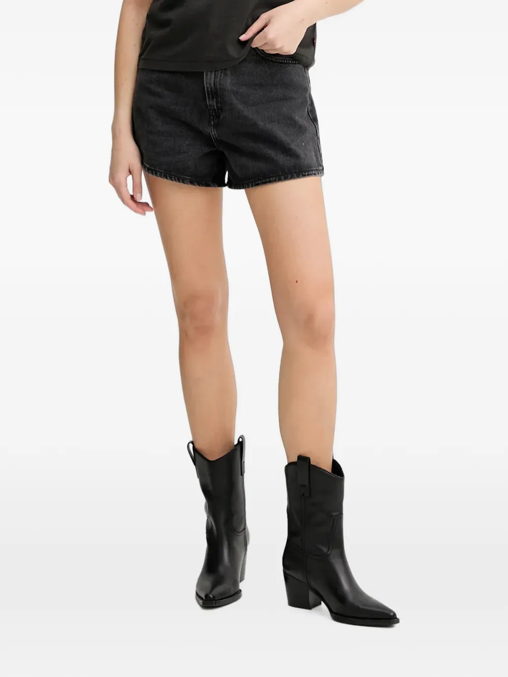 Levi's high-waisted denim shorts