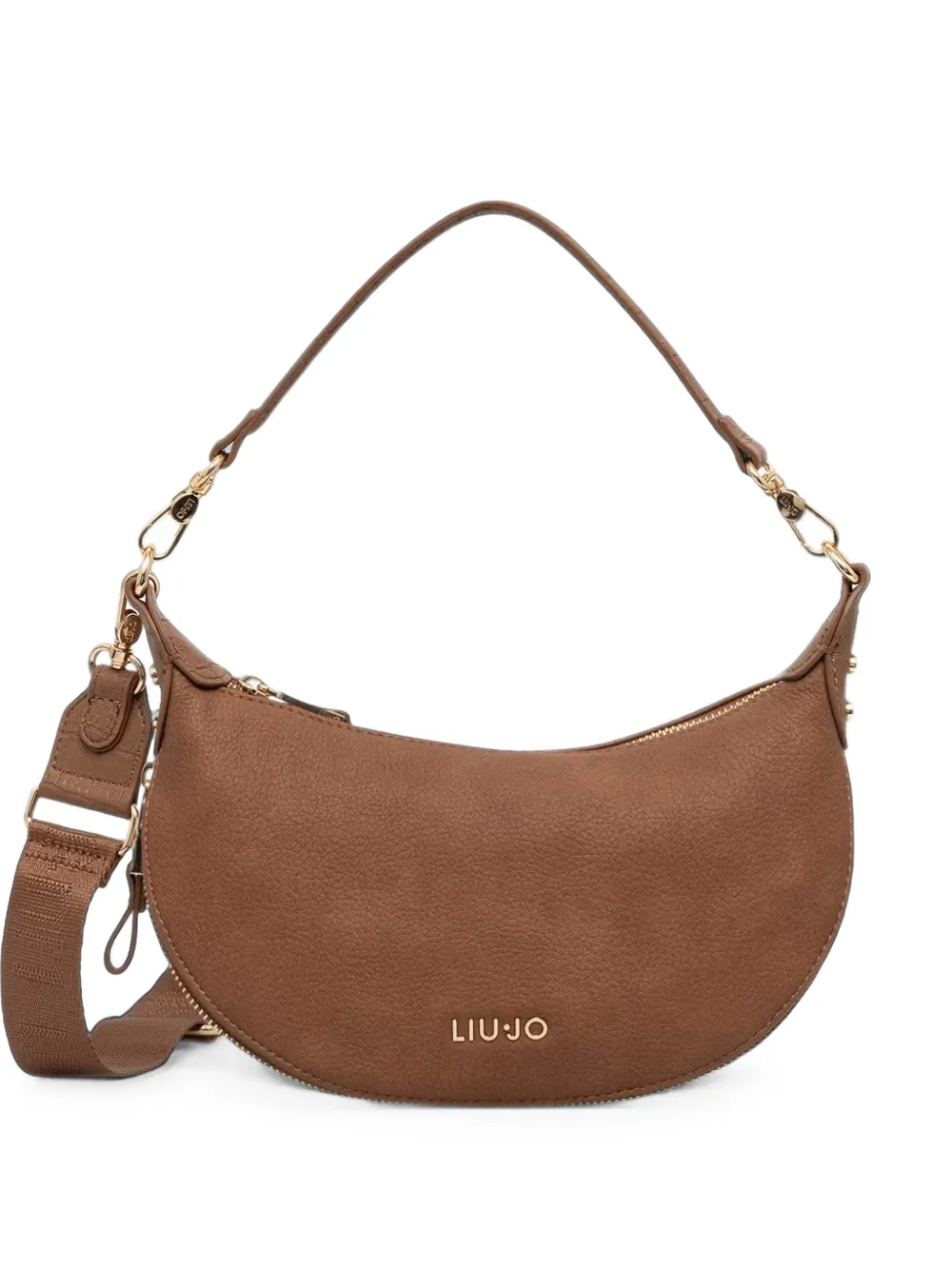 LIU JO logo-plaque shoulder bag - Marrone