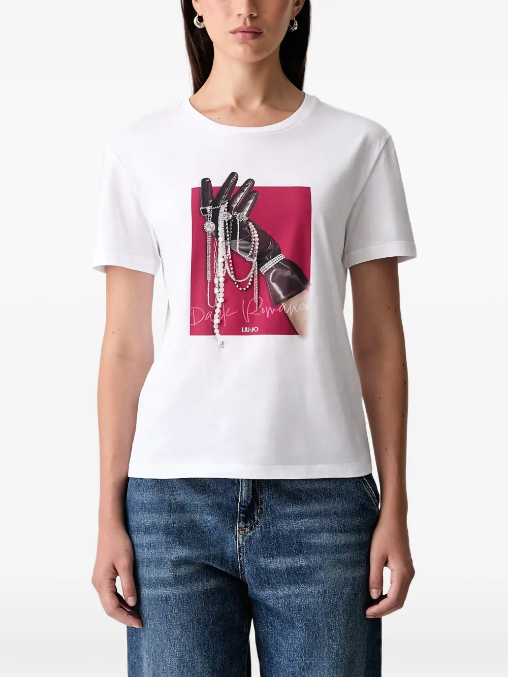 LIU JO graphic-print T-shirt - Bianco