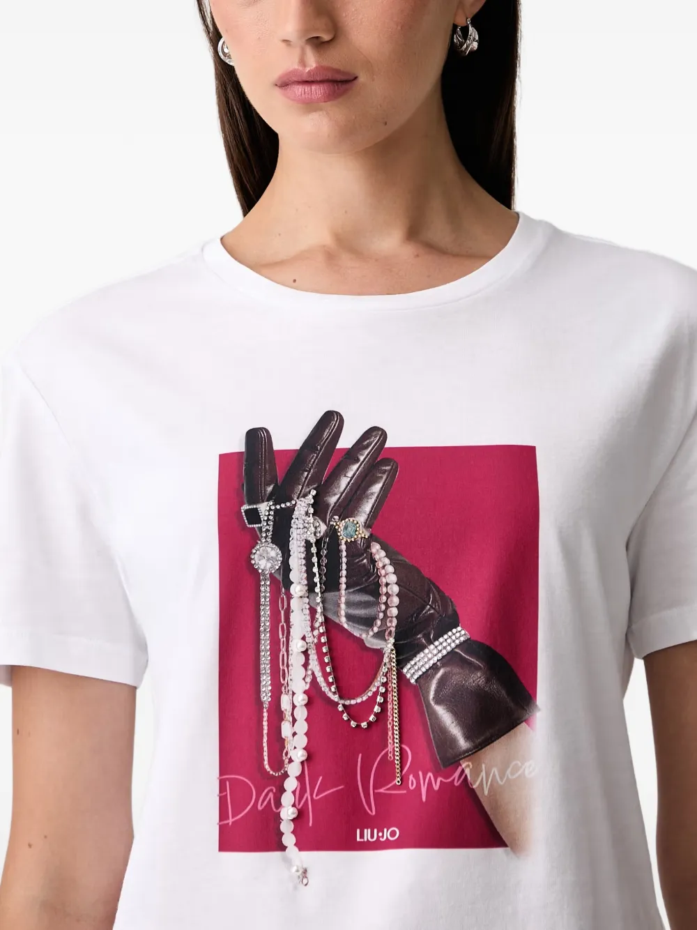 LIU JO T-shirt met grafische print Wit