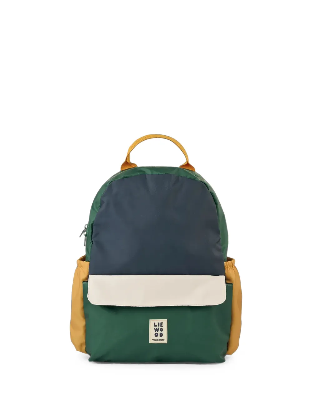 Liewood Zaino Lennon con design color-block - Verde