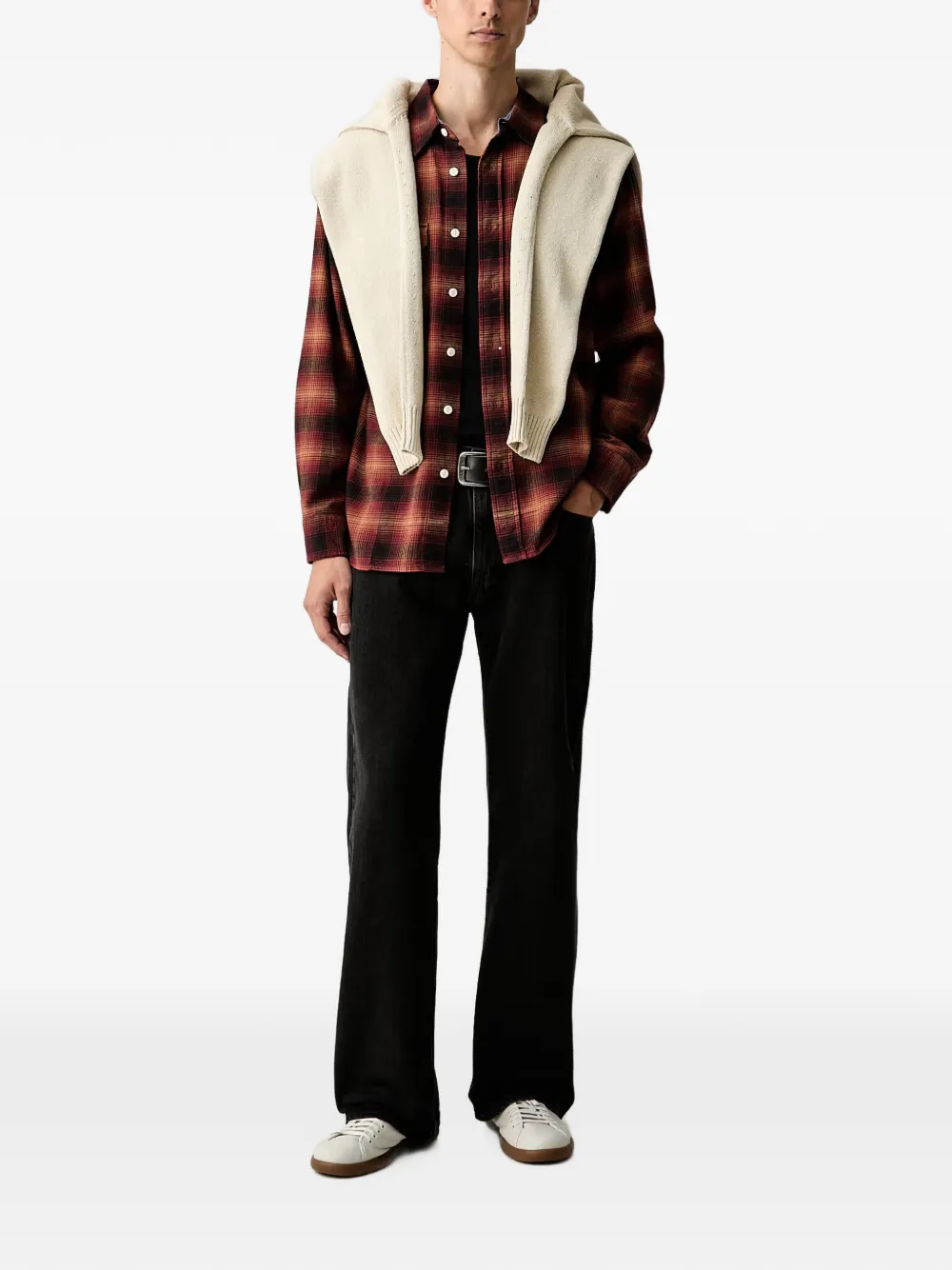 Levi's Classic Worker check-pattern shirt Rood