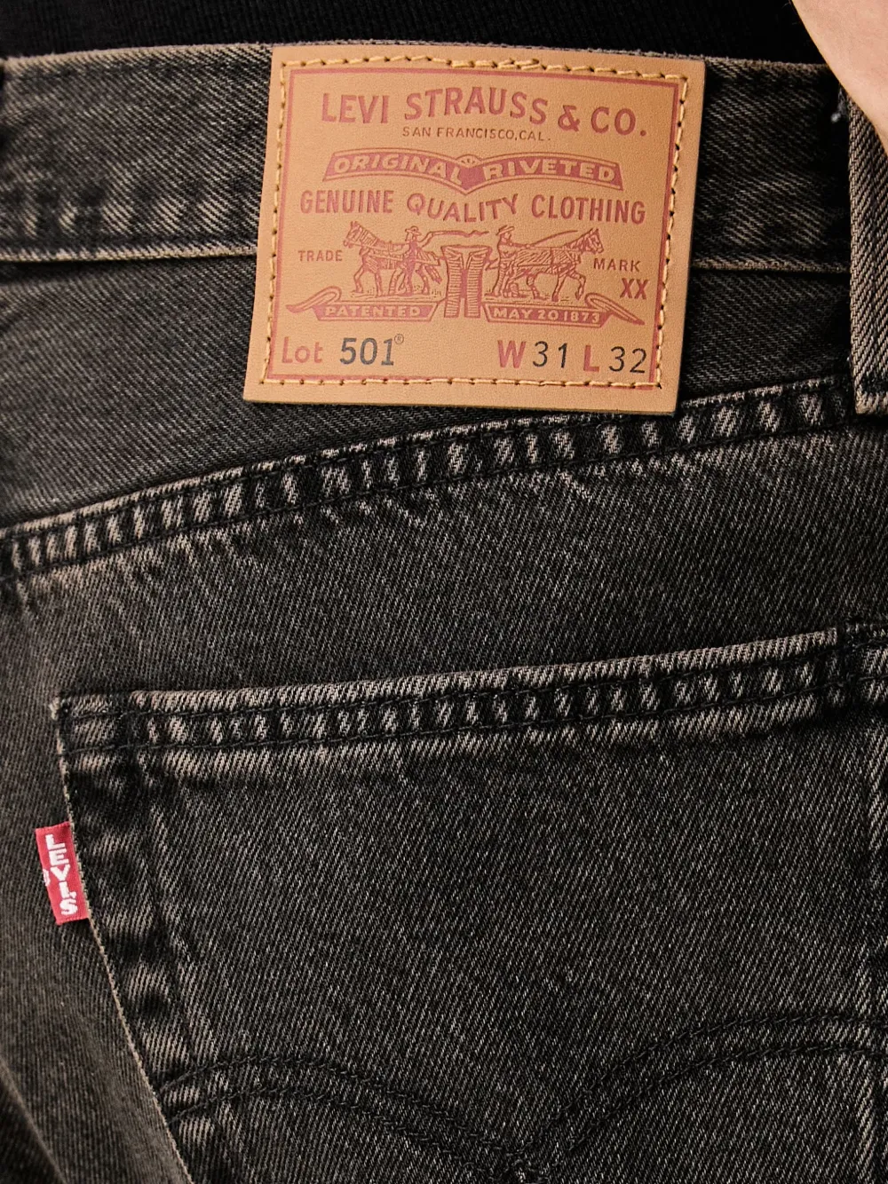 Levi's 501 straight-leg jeans Zwart