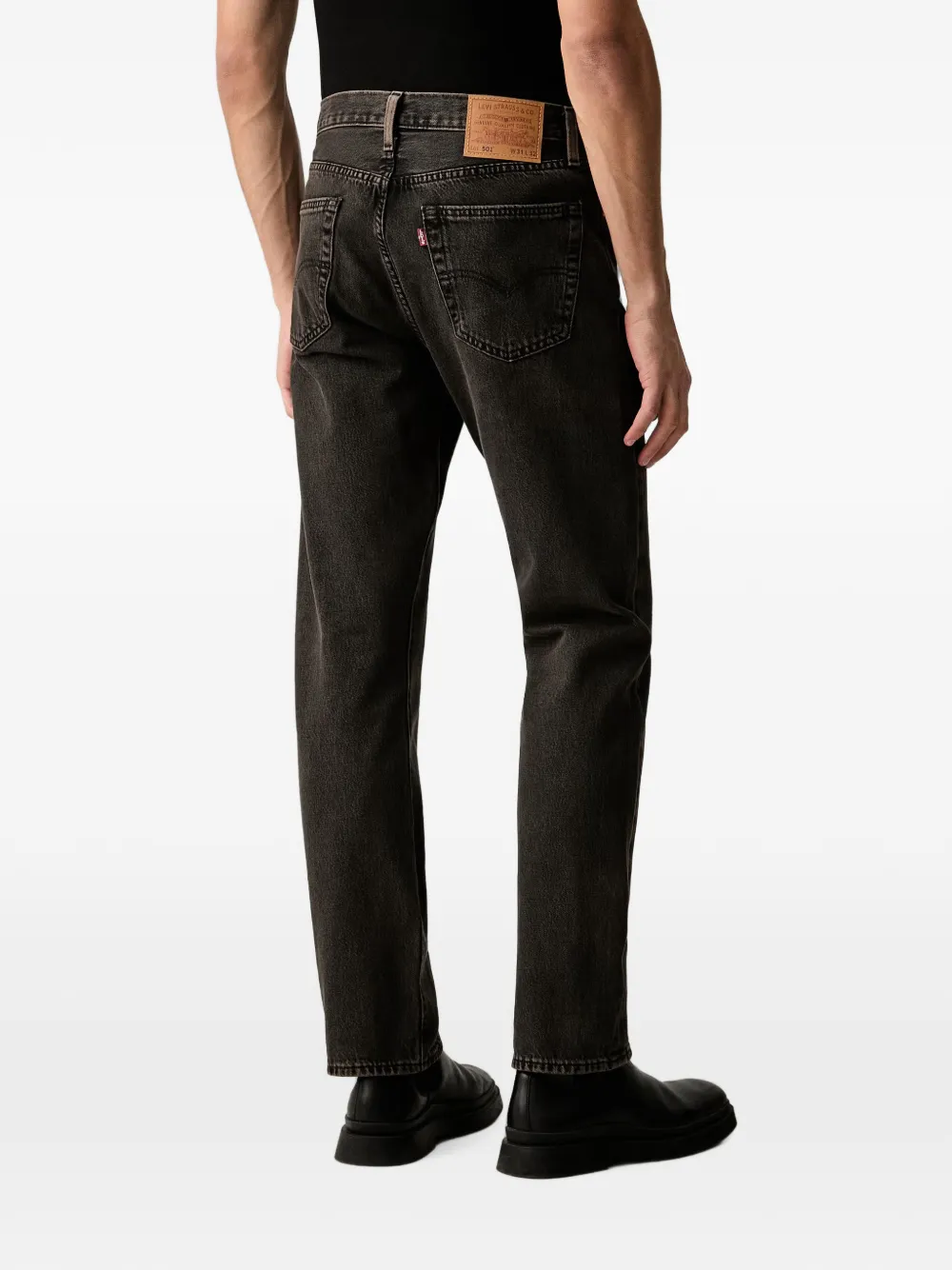 Levi's 501 straight-leg jeans Zwart
