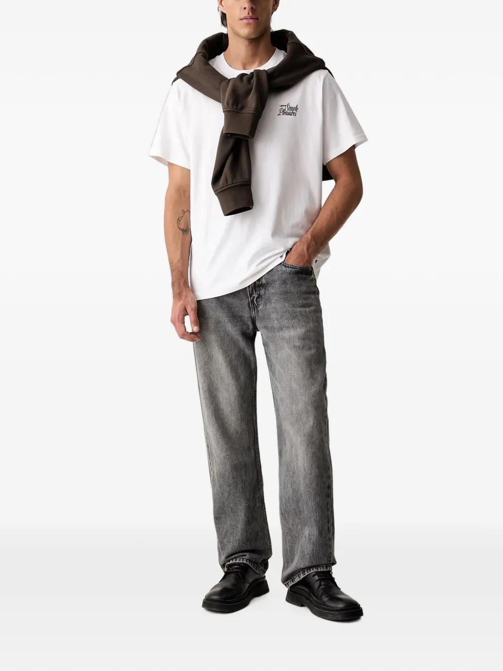 Levi's 565™ loose straight acid-wash jeans Grijs