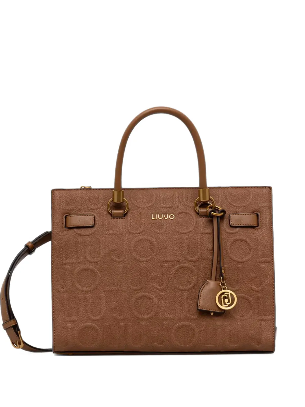 LIU JO logo-embossed tote bag - Marrone