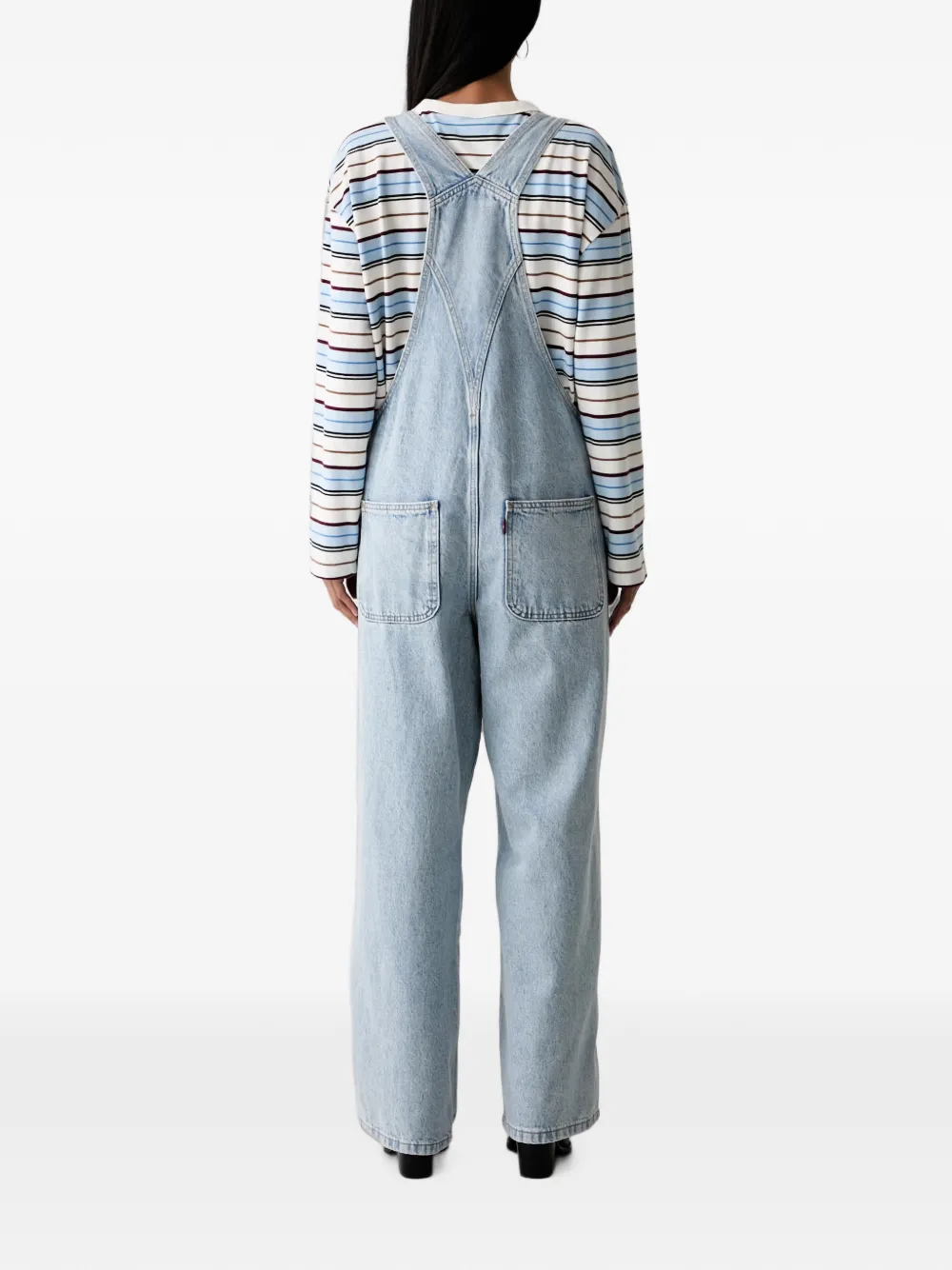 Levi's Utility straight-leg denim overalls Blauw