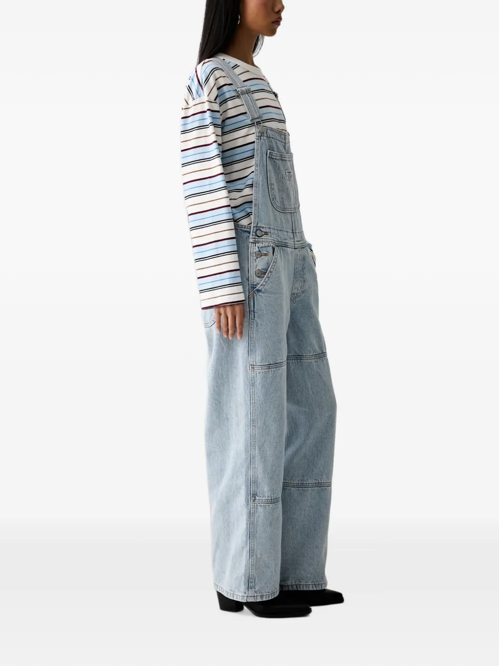 Levi's Utility straight-leg denim overalls Blauw