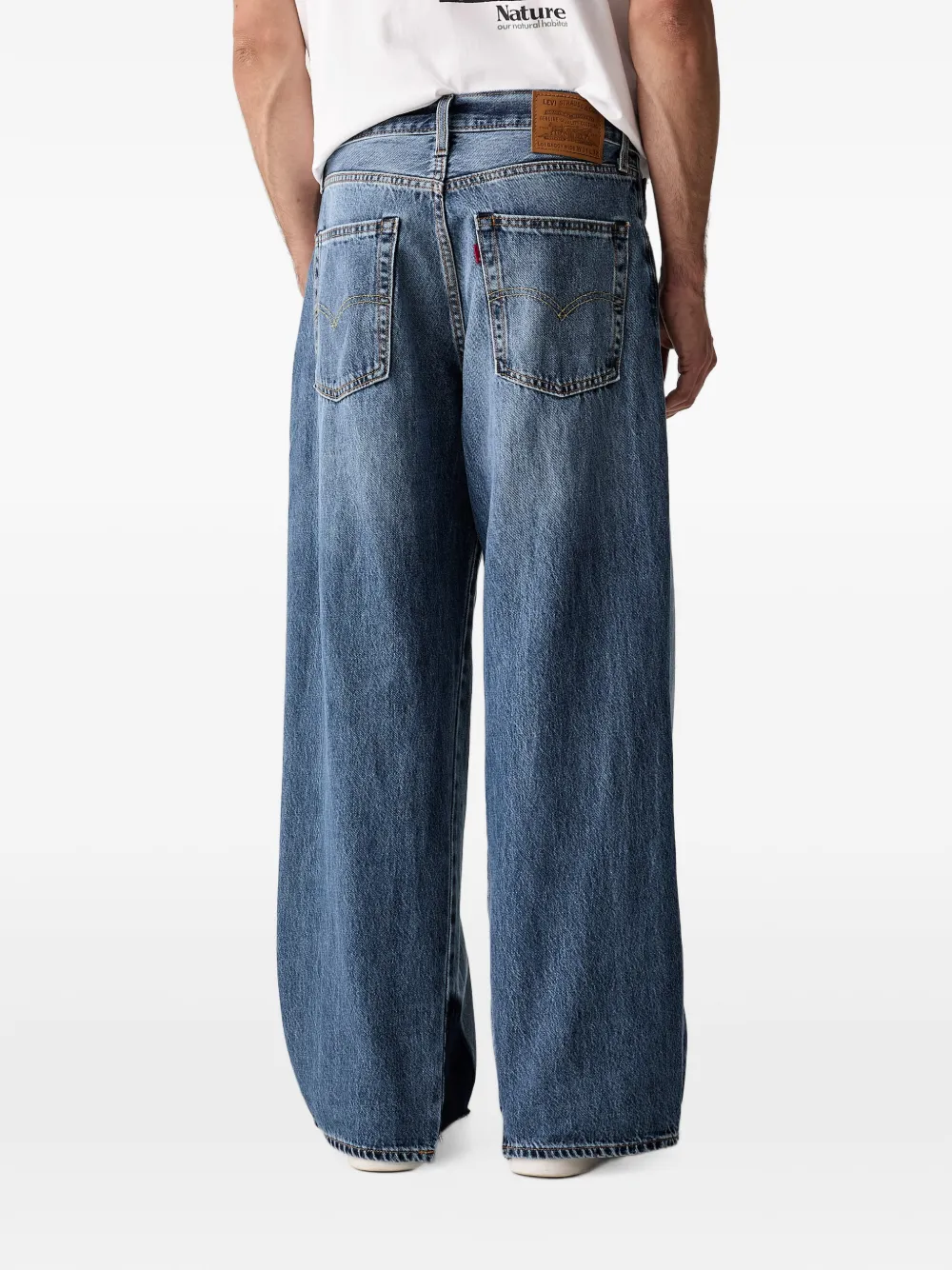 Levi's Baggy panelled wide-leg jeans Blauw