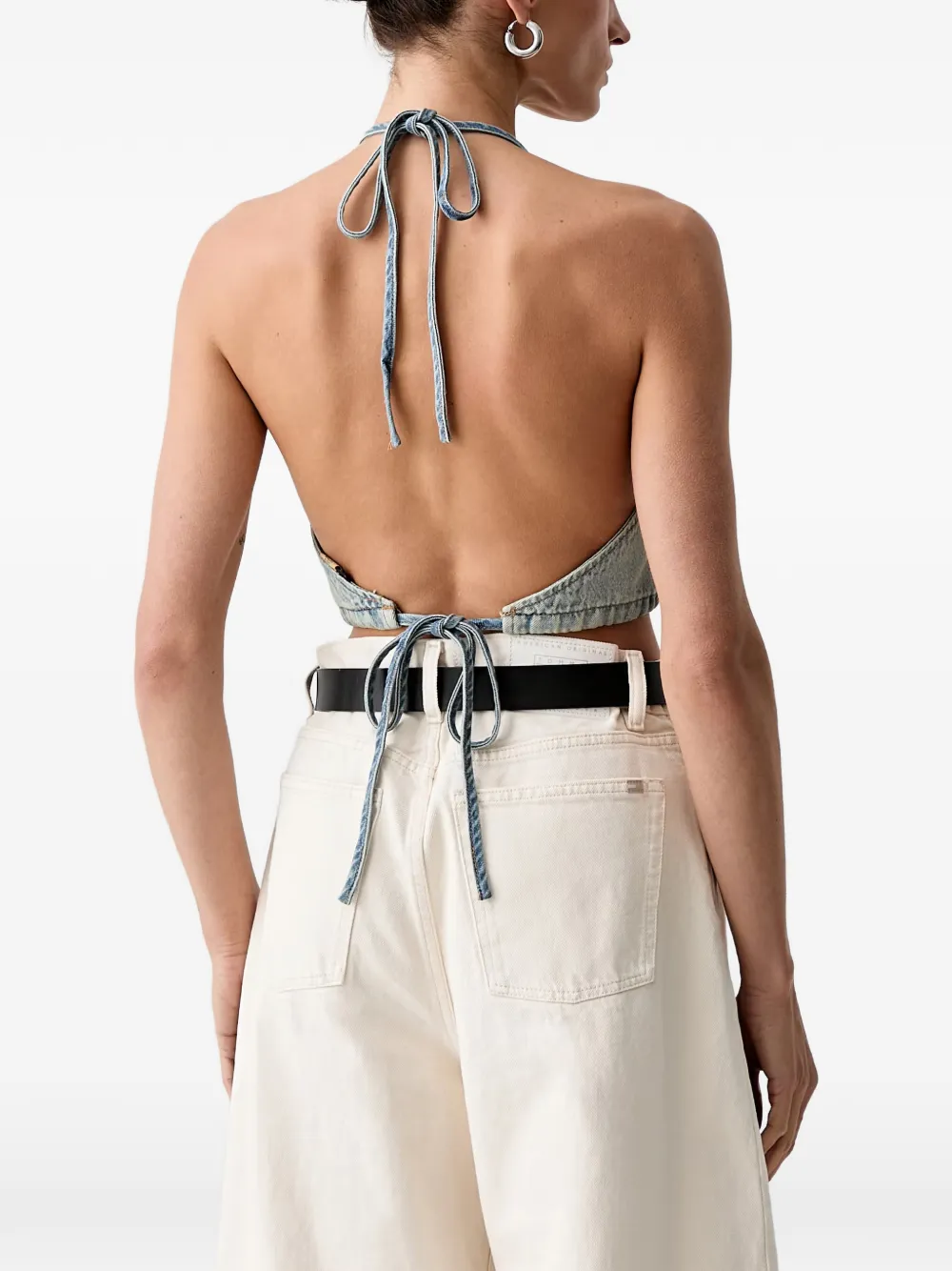 Levi's x Pride Road Worn Halter stud-embellished halterneck top Blauw