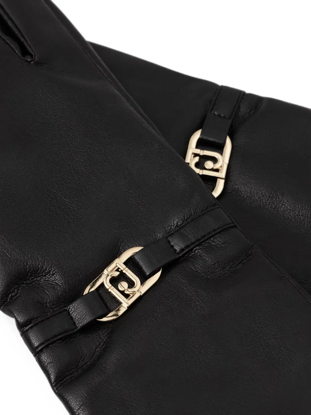 LIU JO logo gloves Zwart