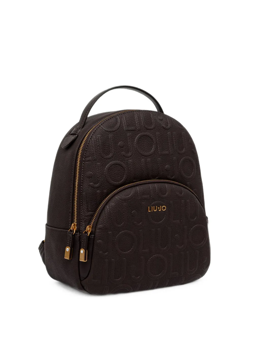 LIU JO logo-embossed backpack - Marrone
