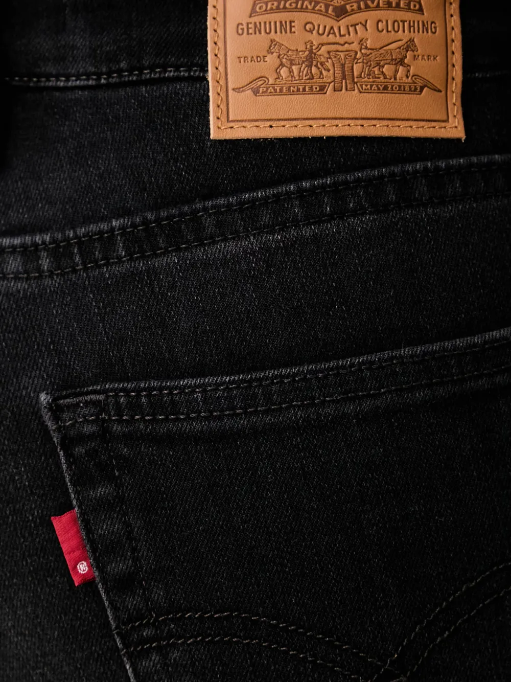 Levi's 726 faded flared-leg jeans Zwart