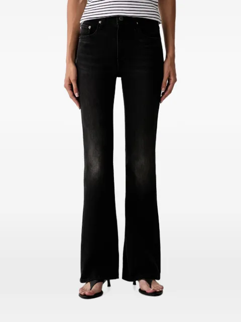 Levi's 726 faded flared-leg jeans