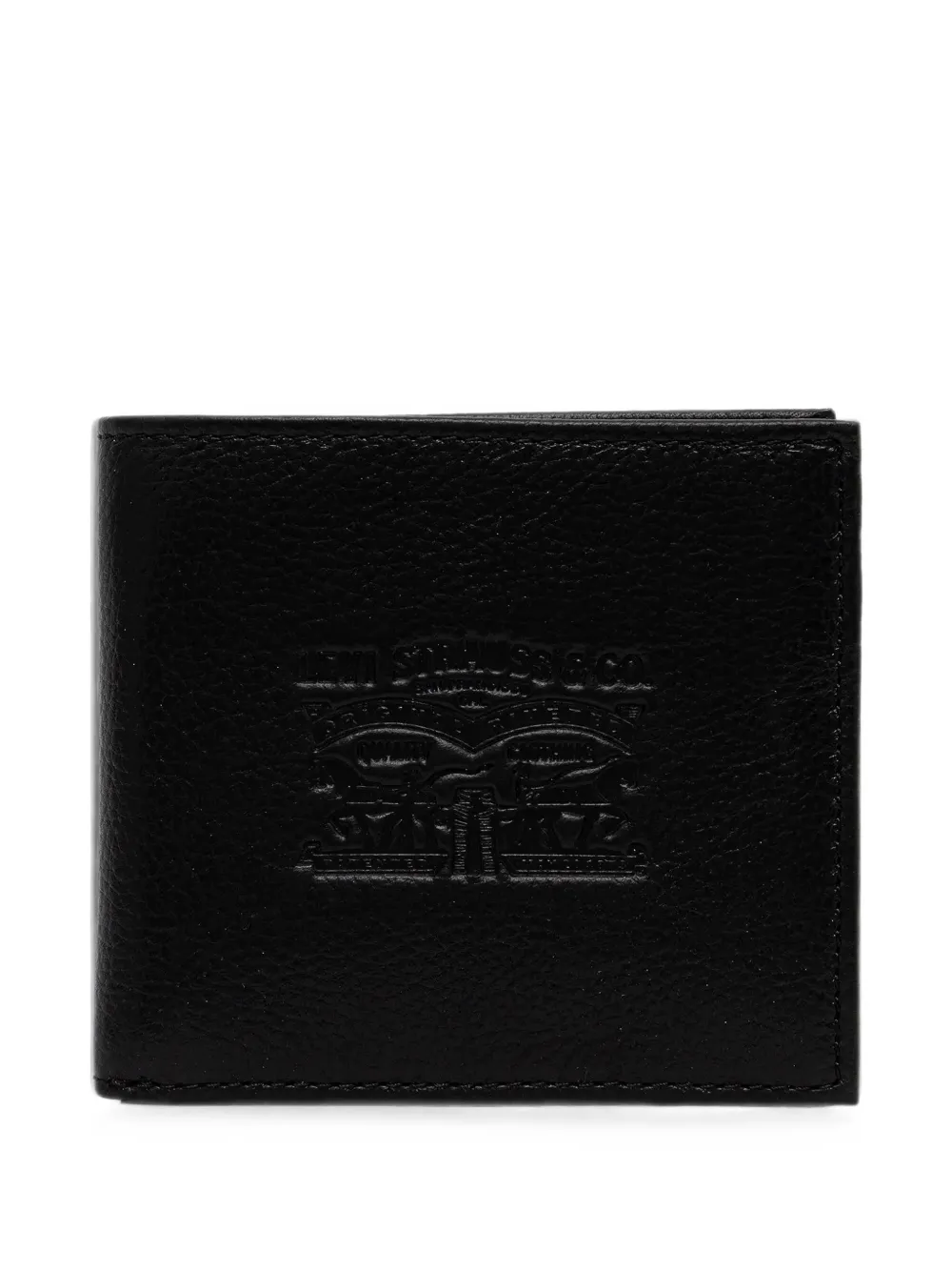 Levi's Two Horse logo-debossed bi-fold wallet - Nero