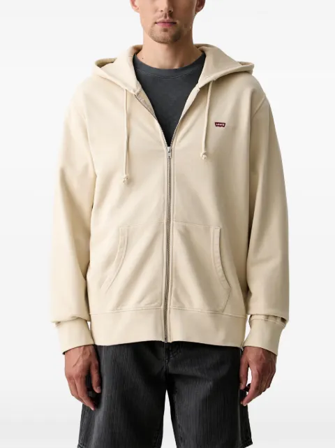 Levi's logo-patch zip-up hoodie
