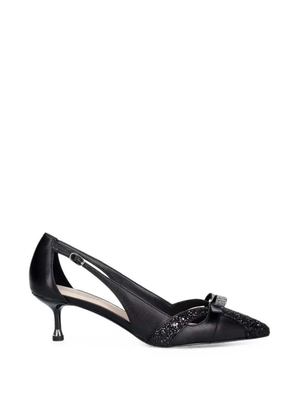 LIU JO glitter cut-out pumps - Nero