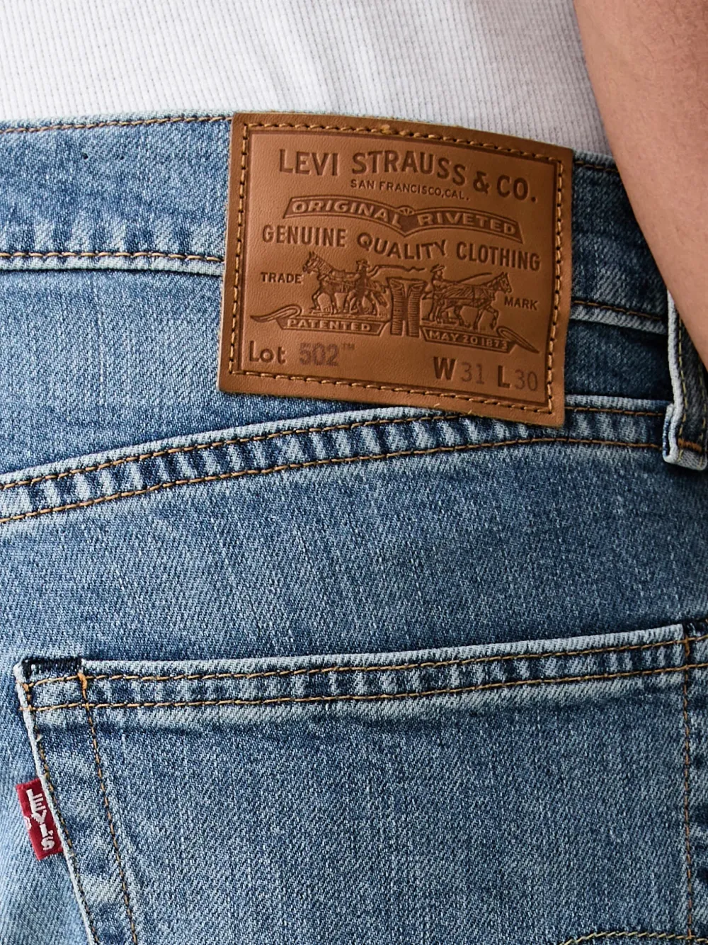Levi's 502 tapered jeans Blauw