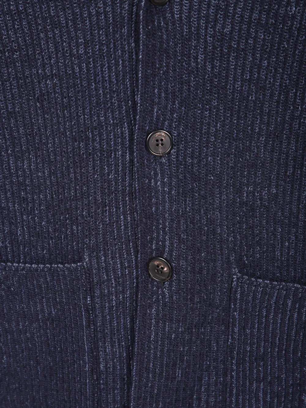Zanone Vest met sjaalkraag Blauw