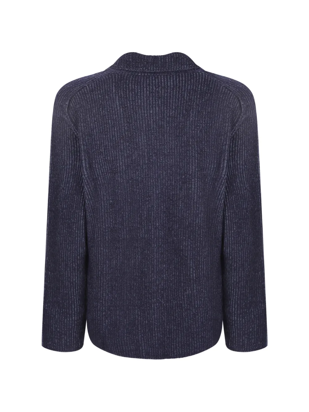 Zanone Vest met sjaalkraag Blauw