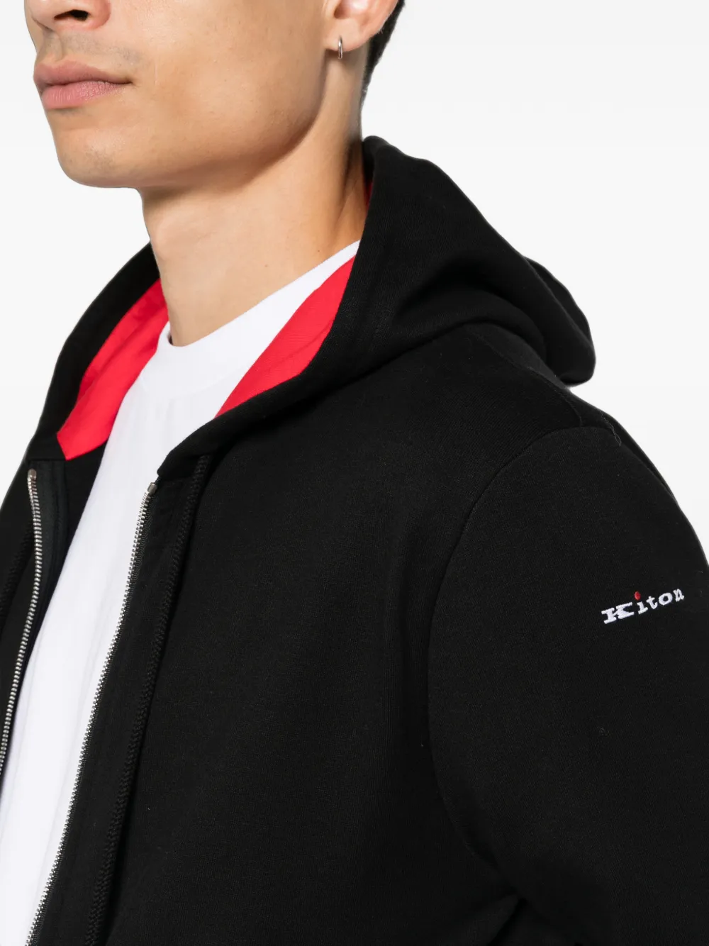 Kiton Trainingspak met contrasterende afwerking Zwart