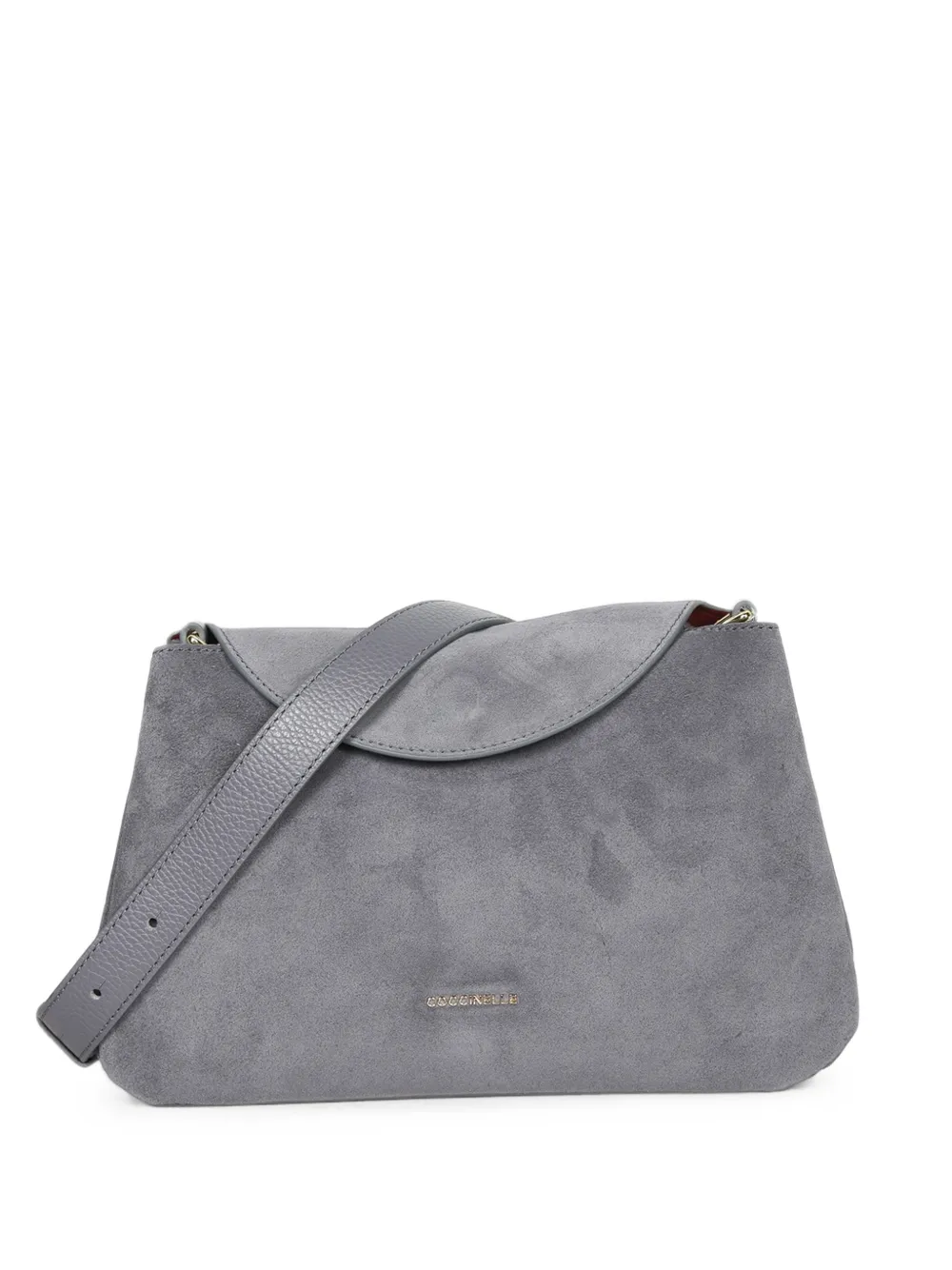 Coccinelle suede leather shoulder bag - Grigio