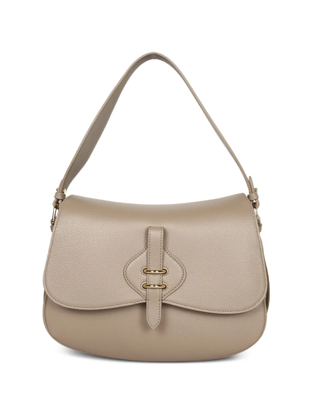 Coccinelle grainy-leather shoulder bag - Neutrals