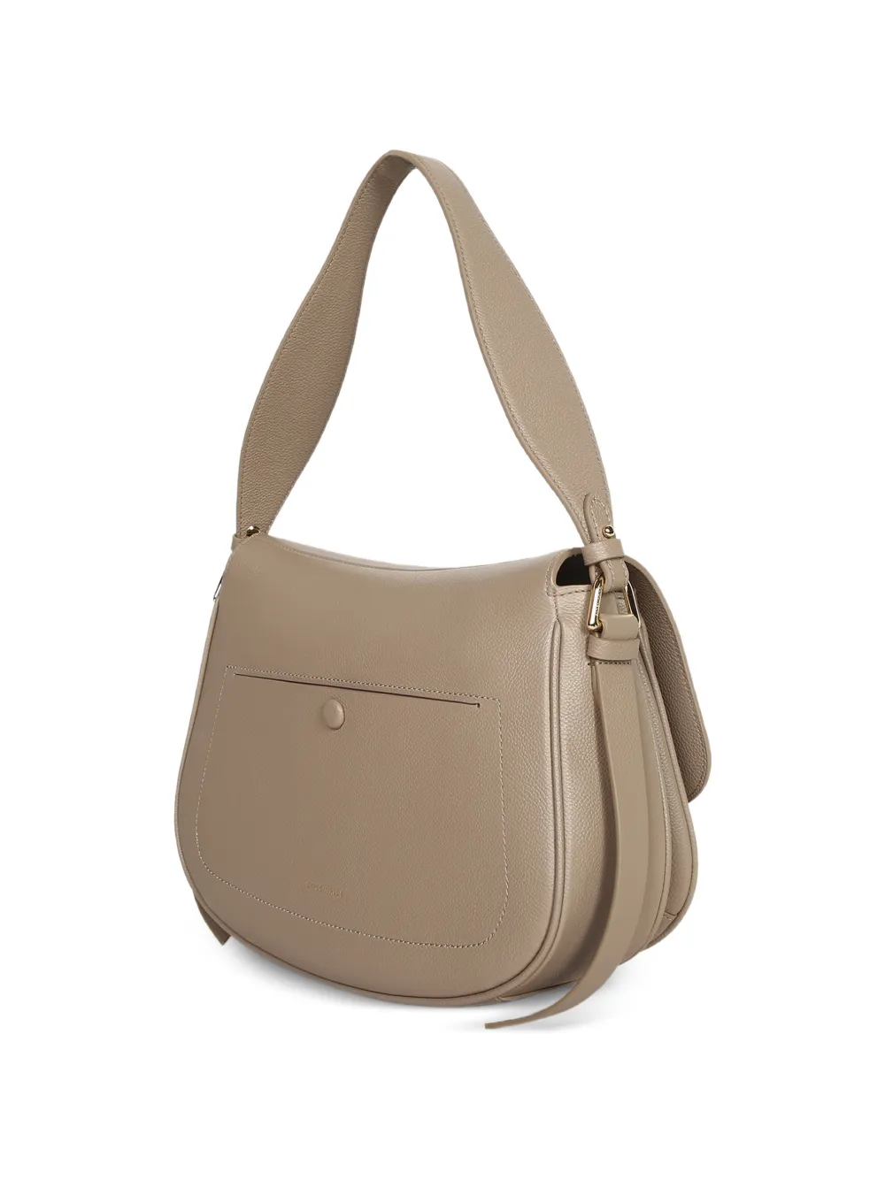 Coccinelle Schoudertas van bewerkt leer Beige