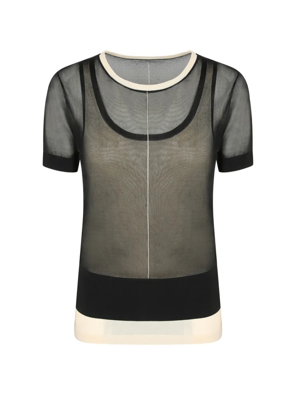 Paul Smith black double-layer T-Shirt - Nero