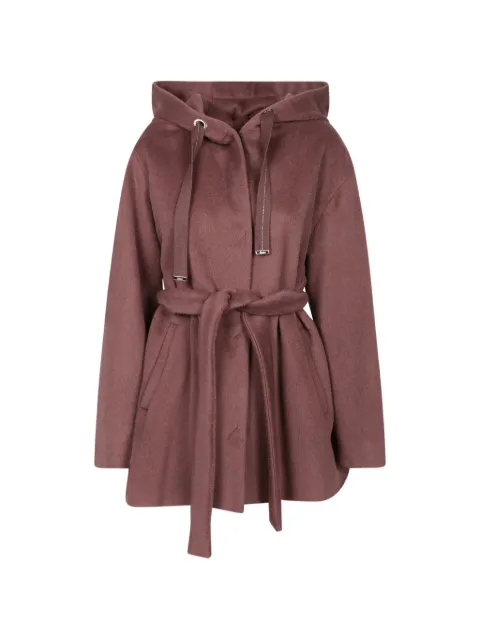 Herno hooded belted coat