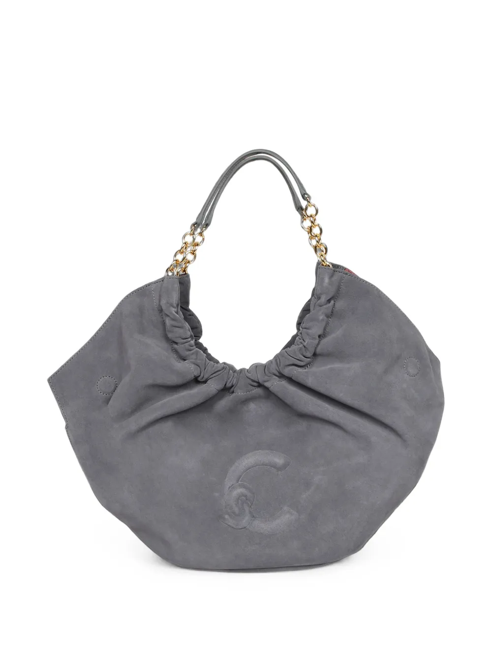 Coccinelle ruched chain-link tote bag