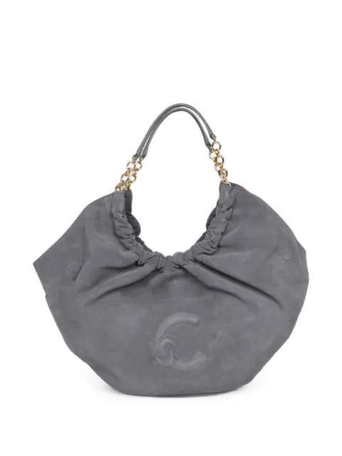 Coccinelle ruched chain-link tote bag