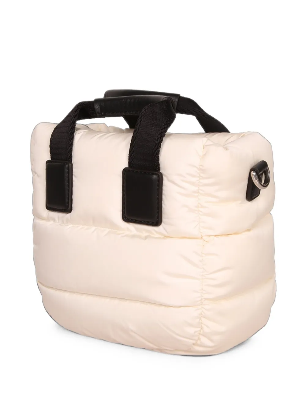 Moncler Caradoc quilted logo-patch mini bag Wit