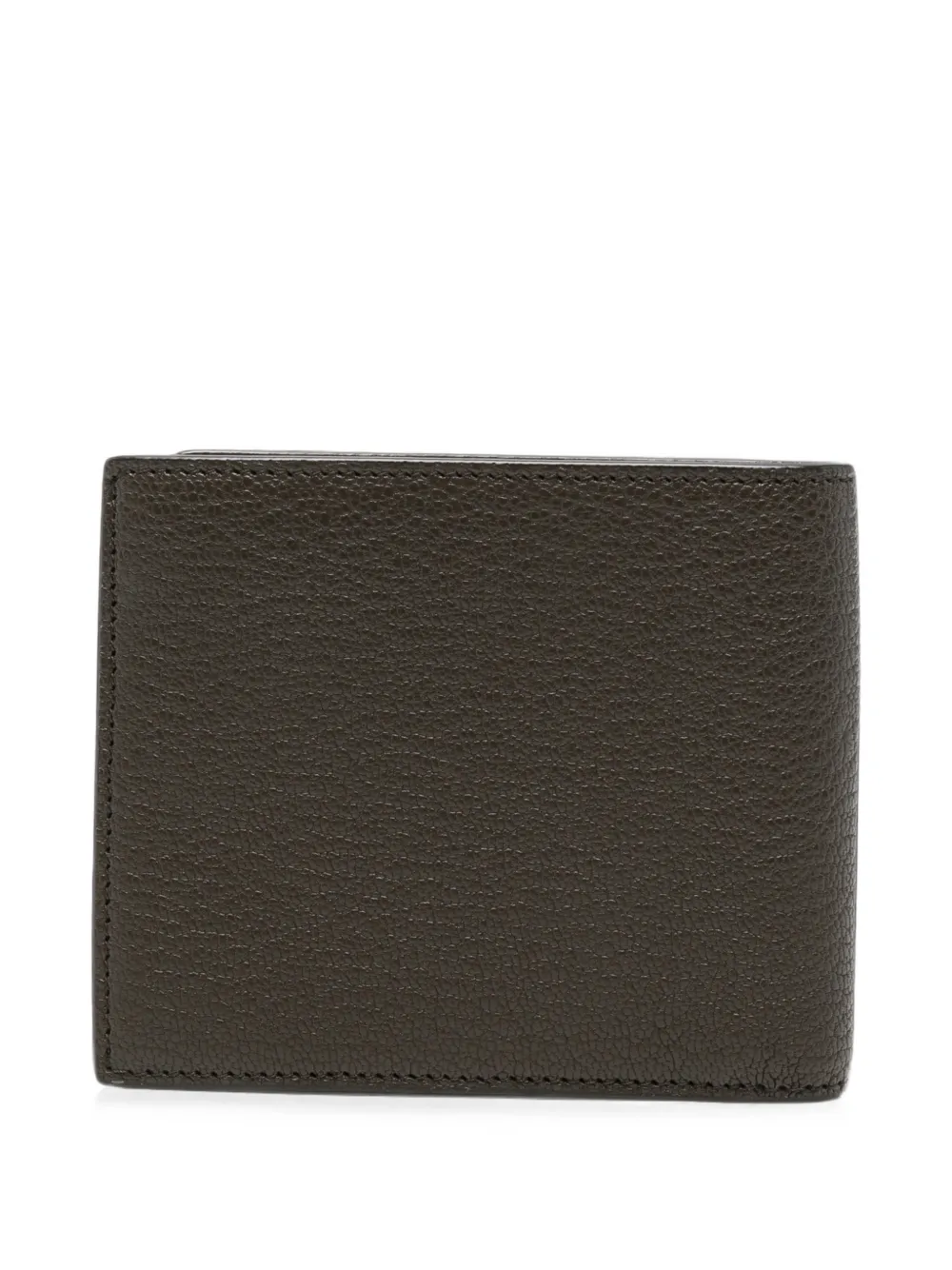 Saint Laurent grain-de-poudre bi-fold wallet Bruin