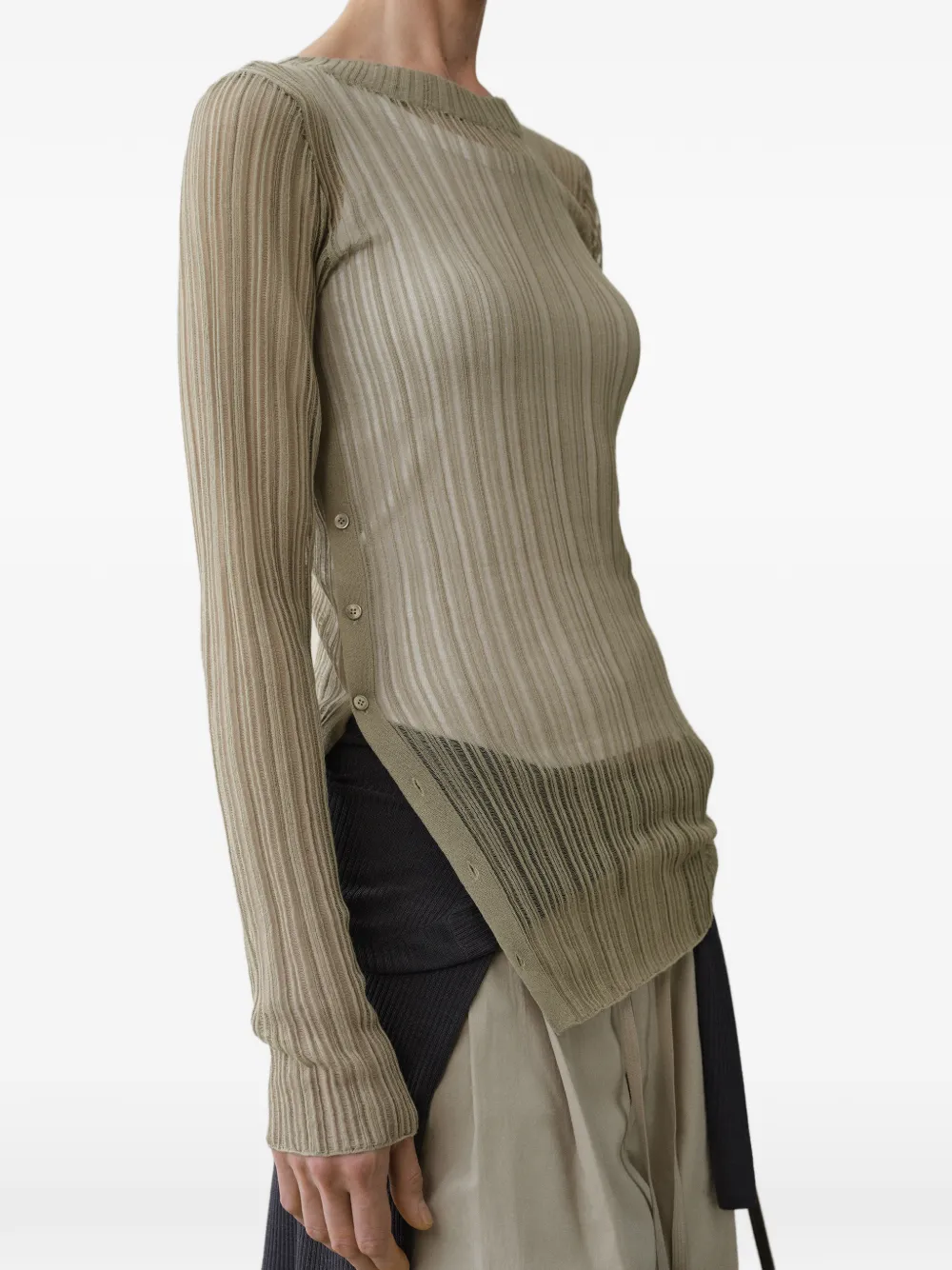 LESS Maglione con bottoni - Verde