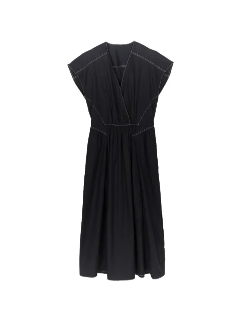 LESS contrast-stitched sleeveless maxi dress