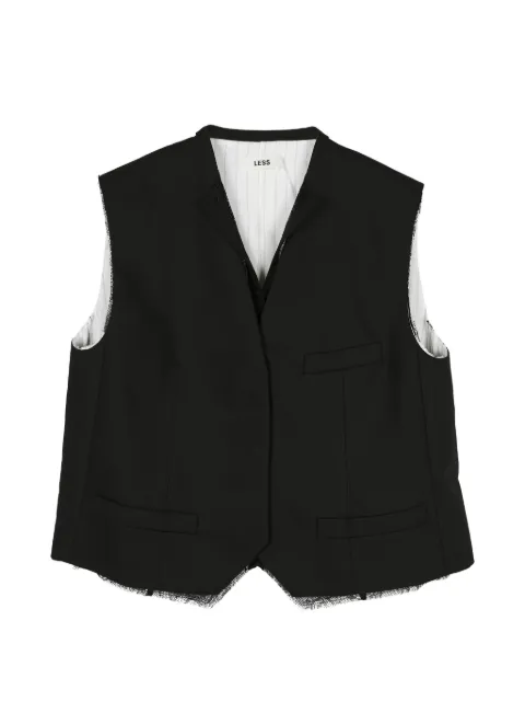 LESS pinstripe-panel tailored vest