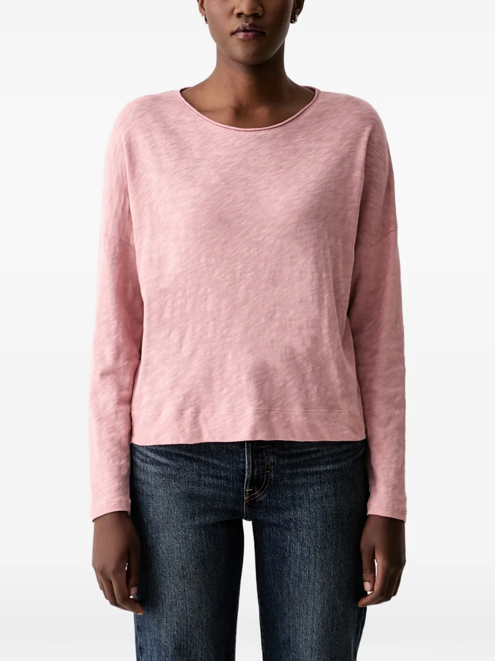 Marc O'Polo long-sleeve crew-neck T-shirt - Rosa