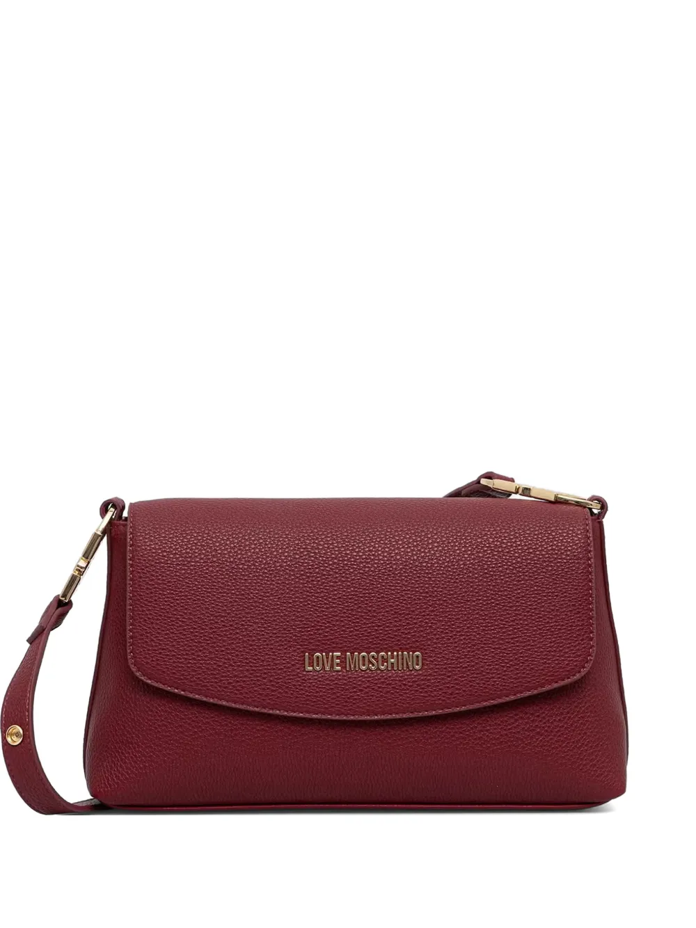 Love Moschino logo-lettering cross body bag - Rosso