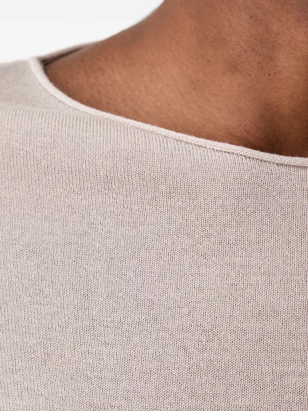 Marc O'Polo Trui met boothals en lange mouwen Beige