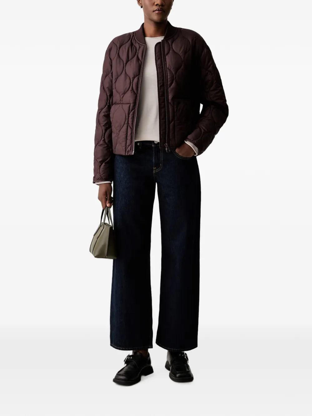 Marc O'Polo Trui met boothals en lange mouwen Beige