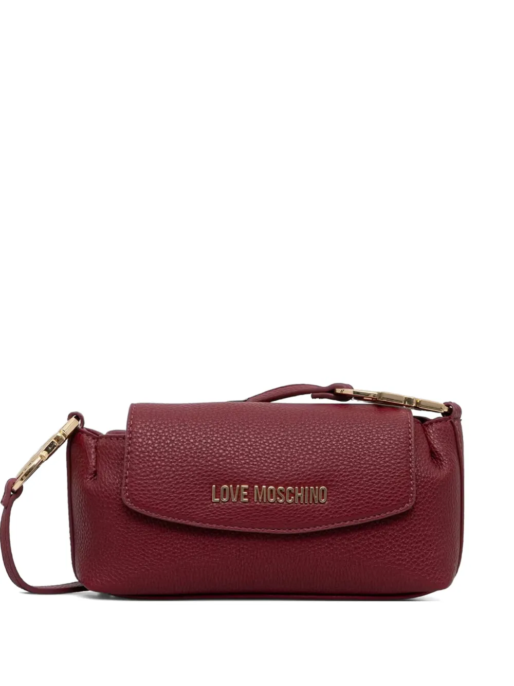 Love Moschino logo-lettering cross body bag - Rosso