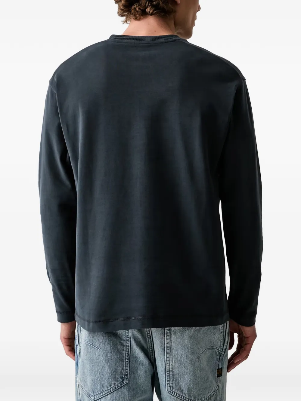 Marc O'Polo T-shirt met geborduurd logo Grijs