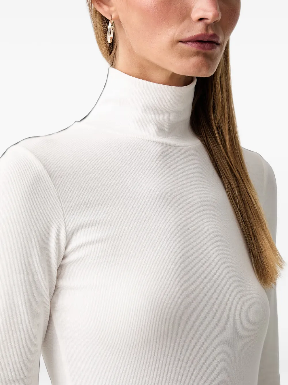 Marc O'Polo Ribgebreide coltrui Wit