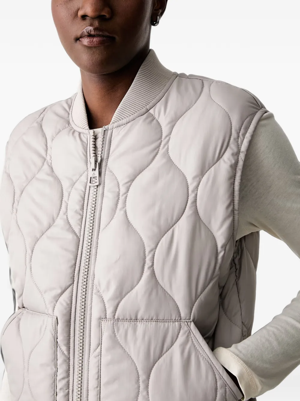 Marc O'Polo quilted gilet Grijs